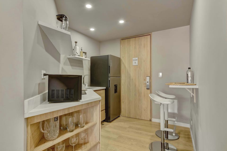 Functional kitchen and dining space with contemporary details.