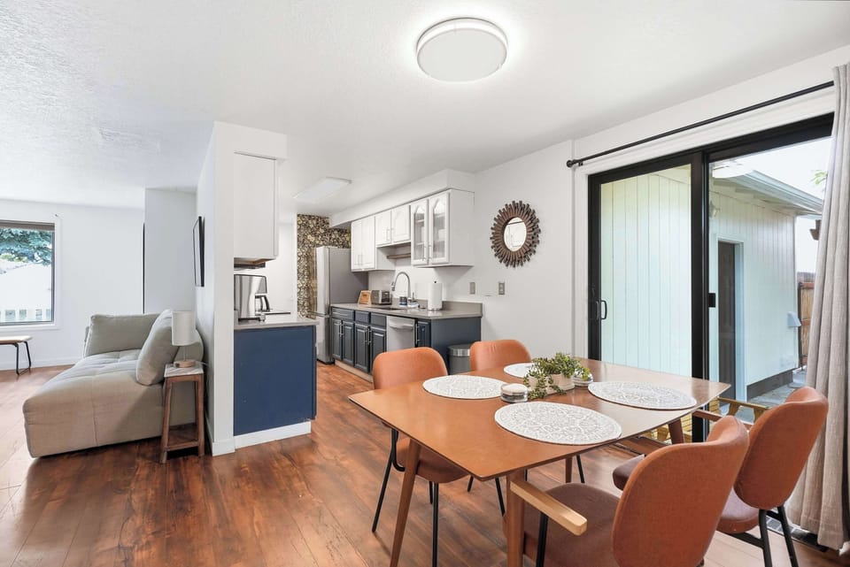 Make mealtime memories together at the dining table, seating 4​