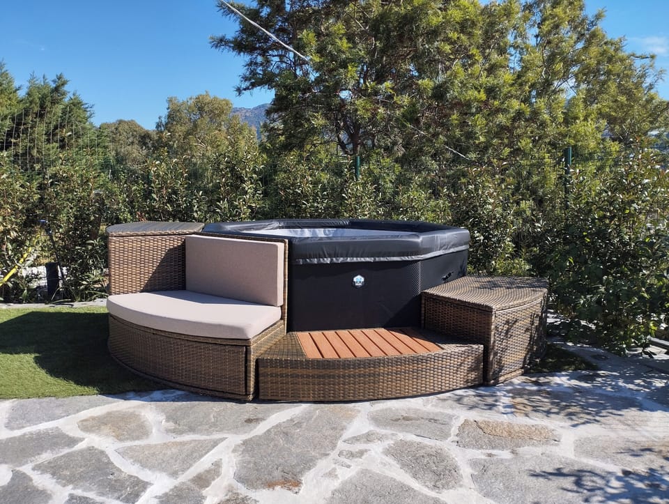 Apartment, Patio, Sea View | Outdoor spa tub