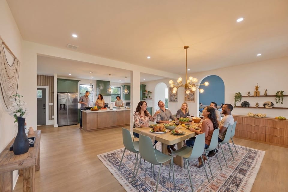 Gather around the dining table for delicious meals, conversations, and memorable moments with family and friends.