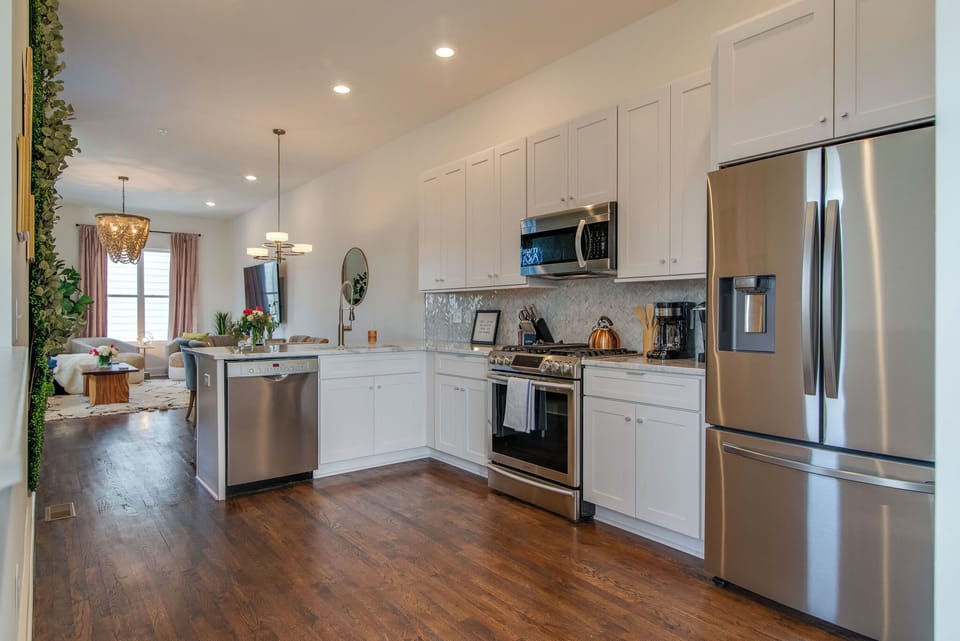 A gourmet kitchen fully stocked with everything you could require for preparing meals during your visit!