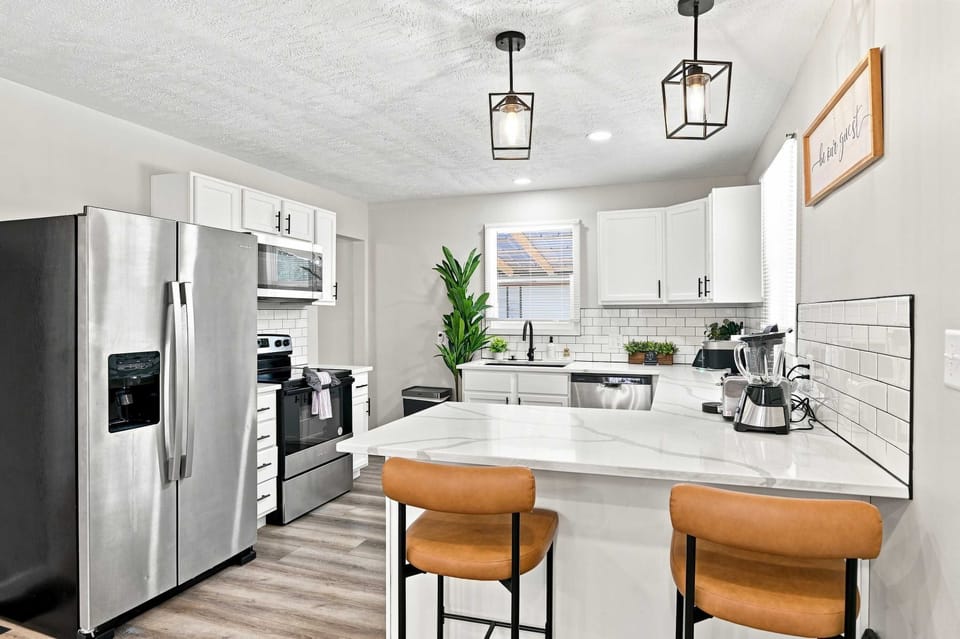 Kitchen with breakfast bar seating for casual meals and easy mornings