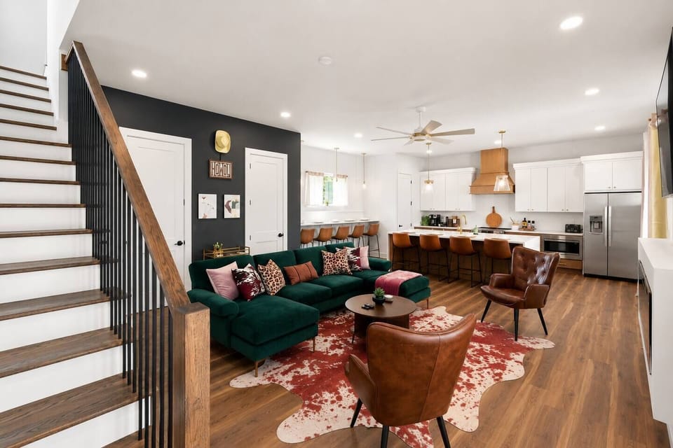 Open Concept Living and Kitchen