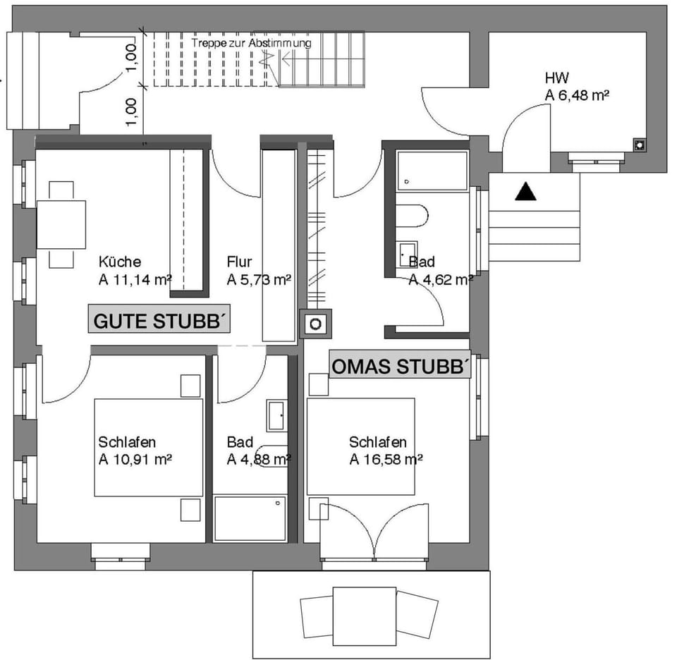 Apartment, 1 Bedroom | Floor plan
