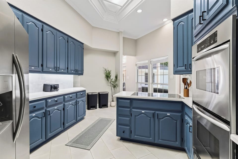 Additional view of the spacious kitchen.