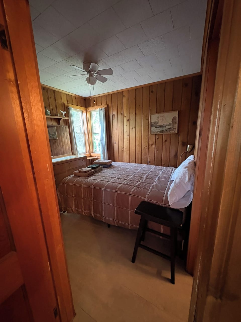A peek into the master bedroom.