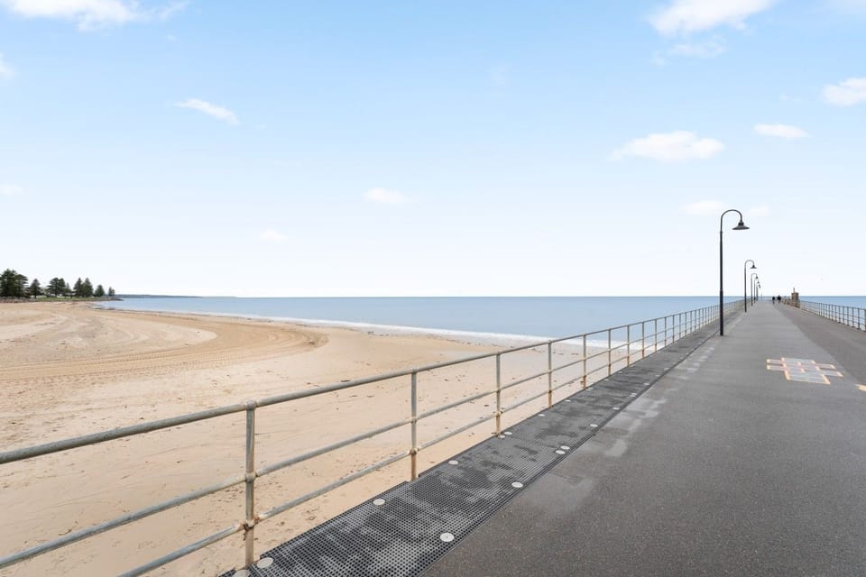 Steps from the sand at Glenelg Beach