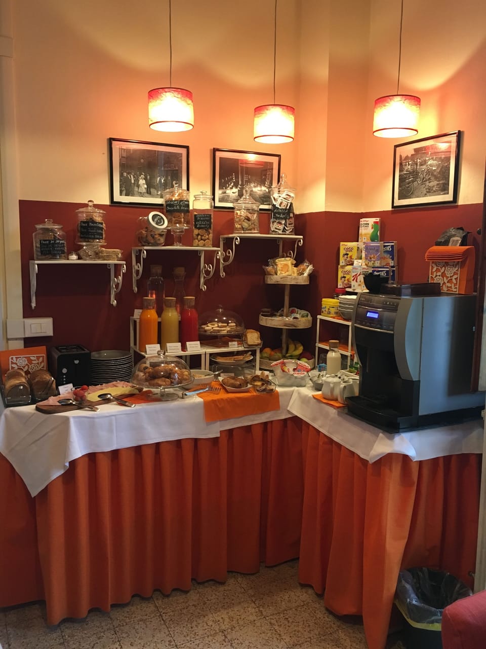 Daily continental breakfast for a fee