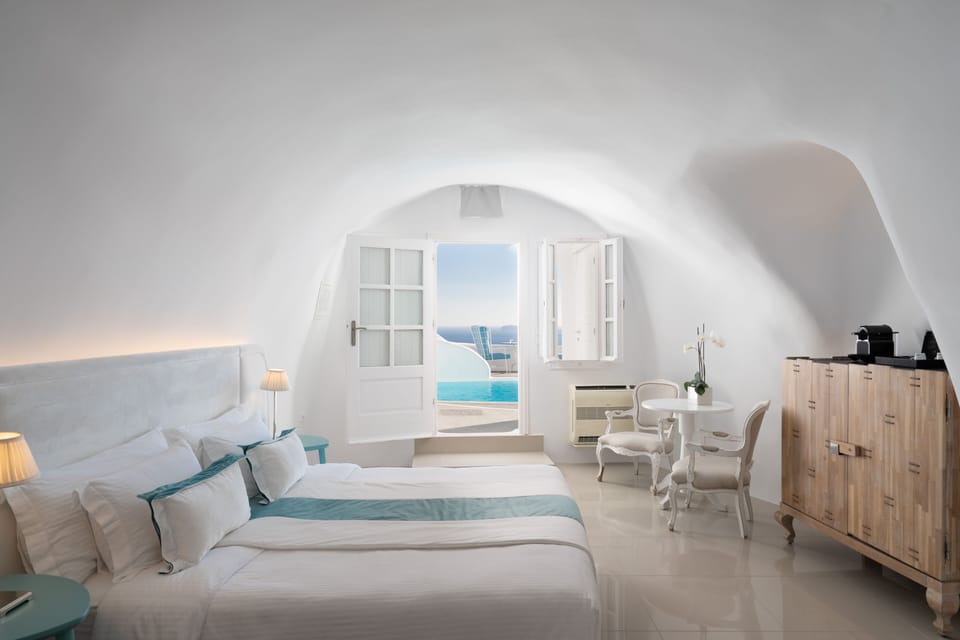 Master Suite with Pool - Gea House | Premium bedding, minibar, in-room safe, blackout drapes
