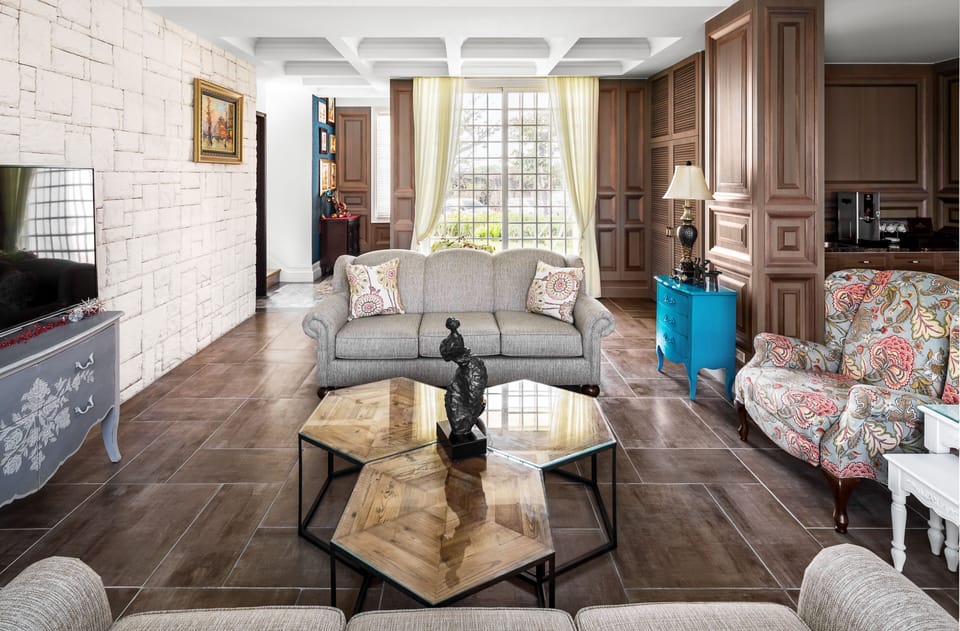 Royal Villa, 5 Bedrooms, Sea View | Living area | 42-inch LED TV with cable channels