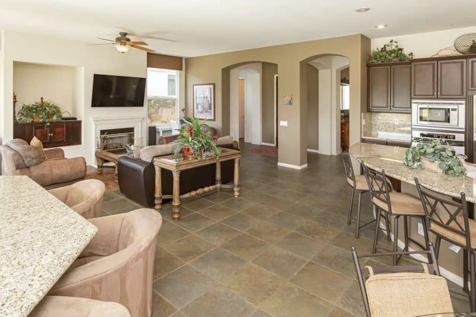 Open-Concept Living & Dining Area
