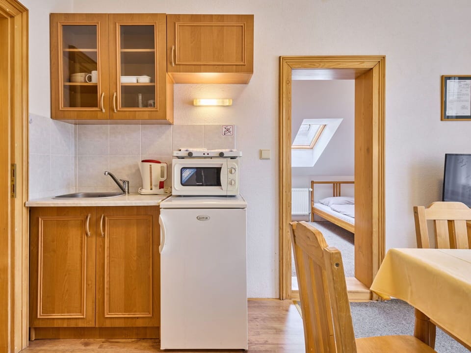 Cabinetry, Furniture, Countertop, Building, Kitchen Appliance, Wood, Kitchen, Interior Design, Home Appliance, Chair