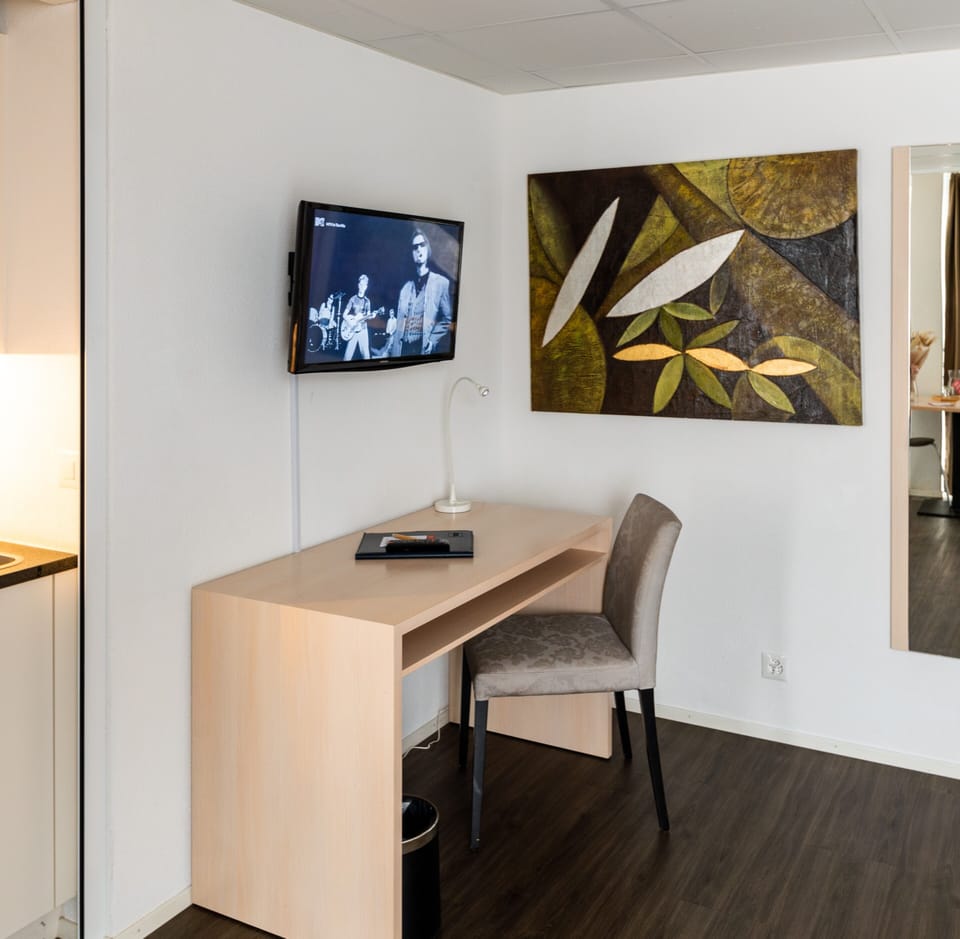 Executive Studio, Terrace (Kitchen) | In-room safe, blackout drapes, free WiFi, bed sheets
