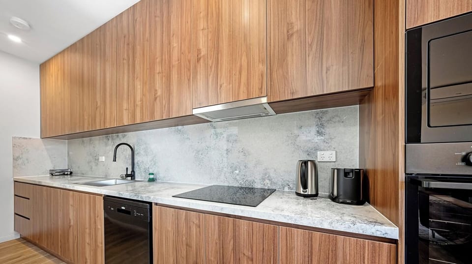 Clean and functional kitchen for light cooking