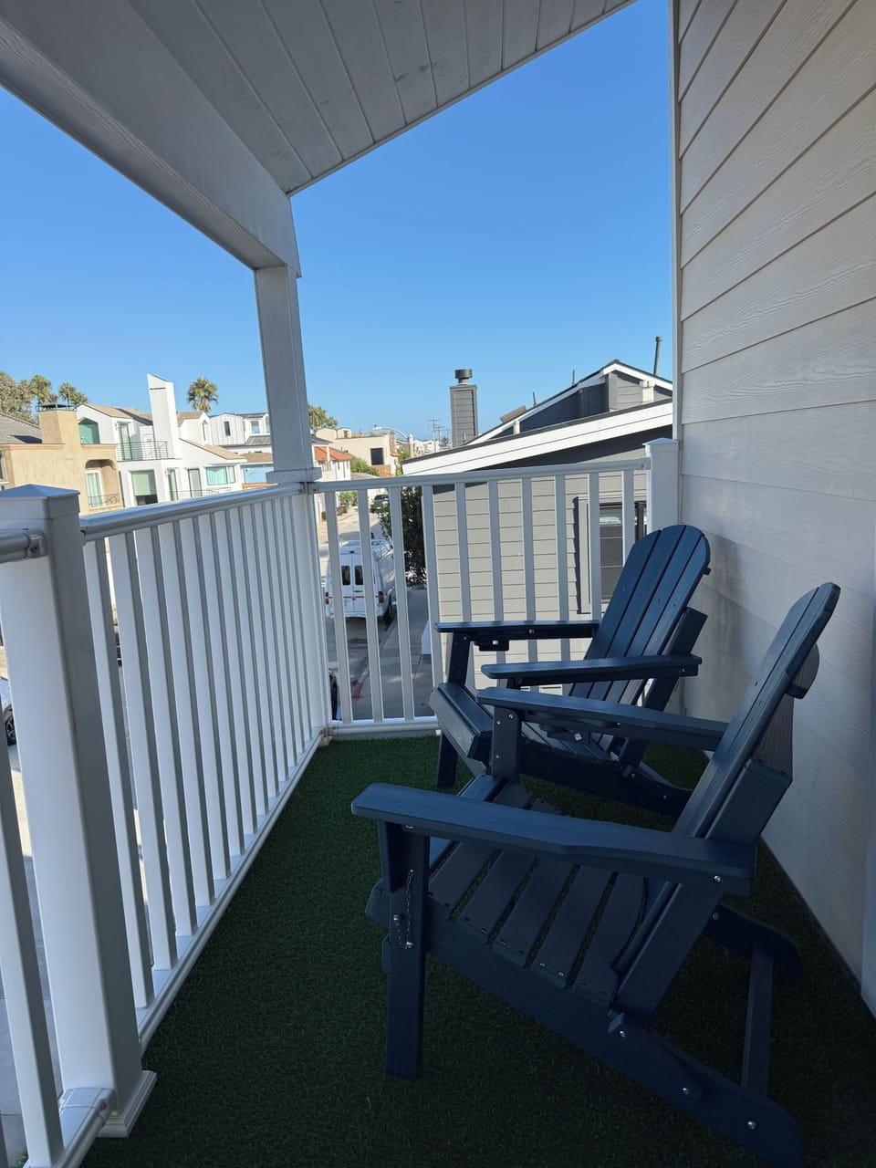 Primary bedroom balcony. Enjoy a coffee watching the sunrise from here.