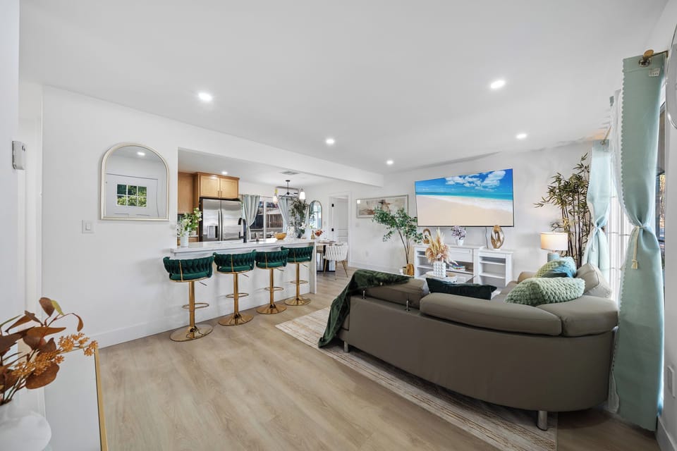 Open living area connecting the kitchen and dining space for easy gatherings