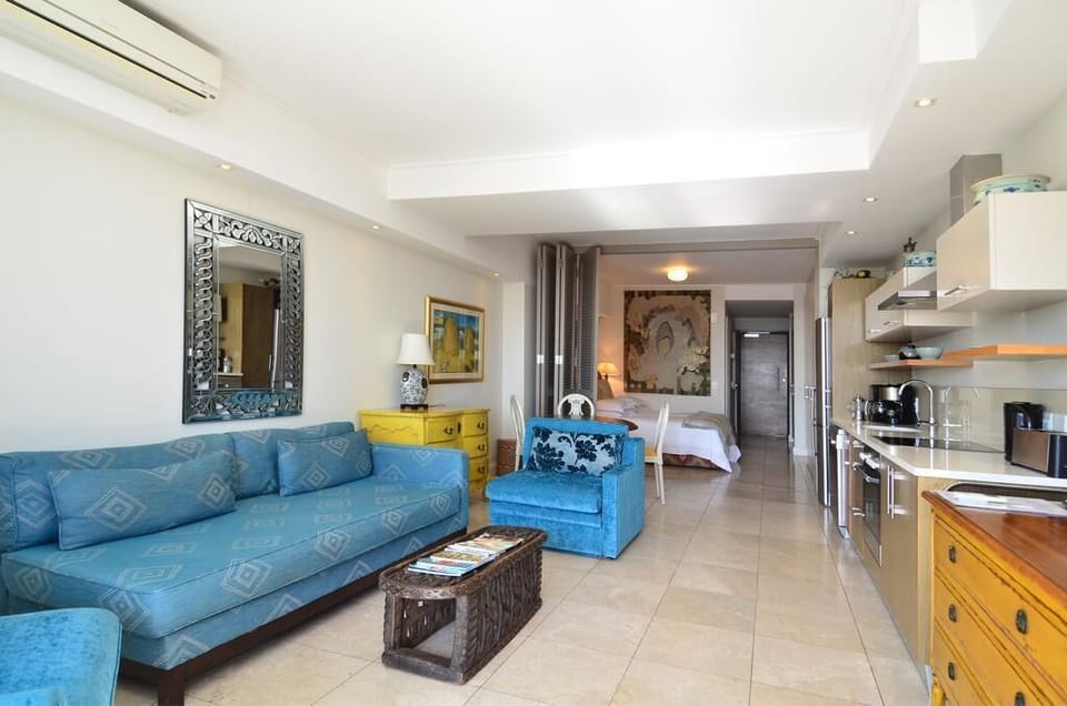 Exclusive Apartment, 1 Room, Canal View | Living area | Flat-screen TV, DVD player