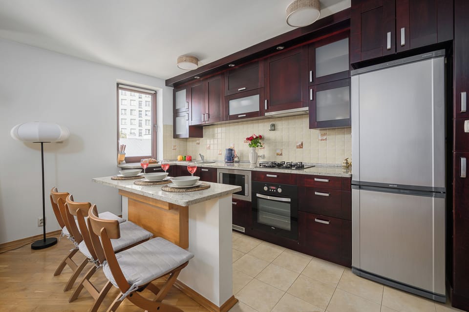Comfort Apartment, Balcony, Courtyard View | Private kitchen | Espresso maker, electric kettle, highchair, griddle