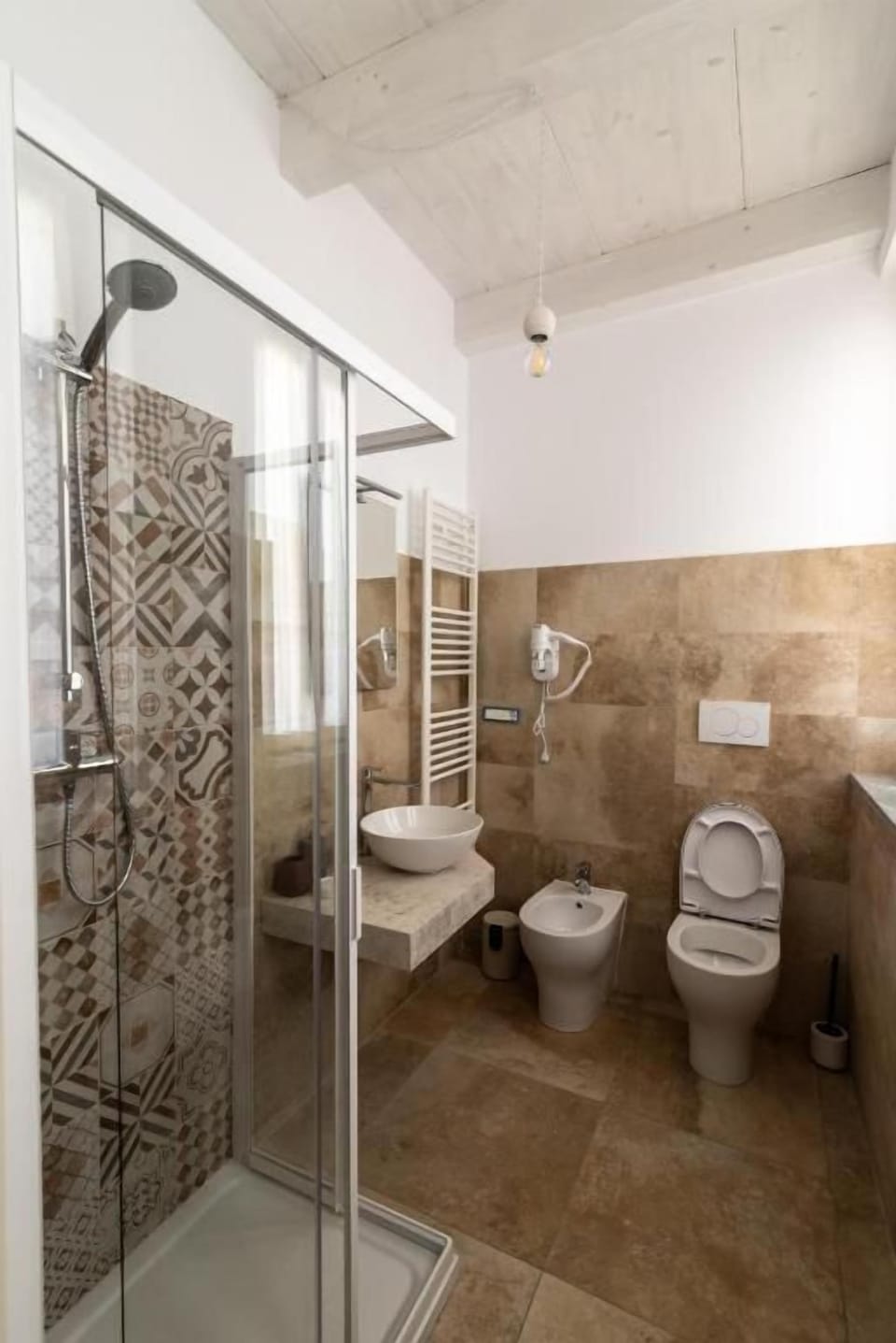 Deluxe Double Room, Pool View | Bathroom | Shower, hair dryer, towels, soap