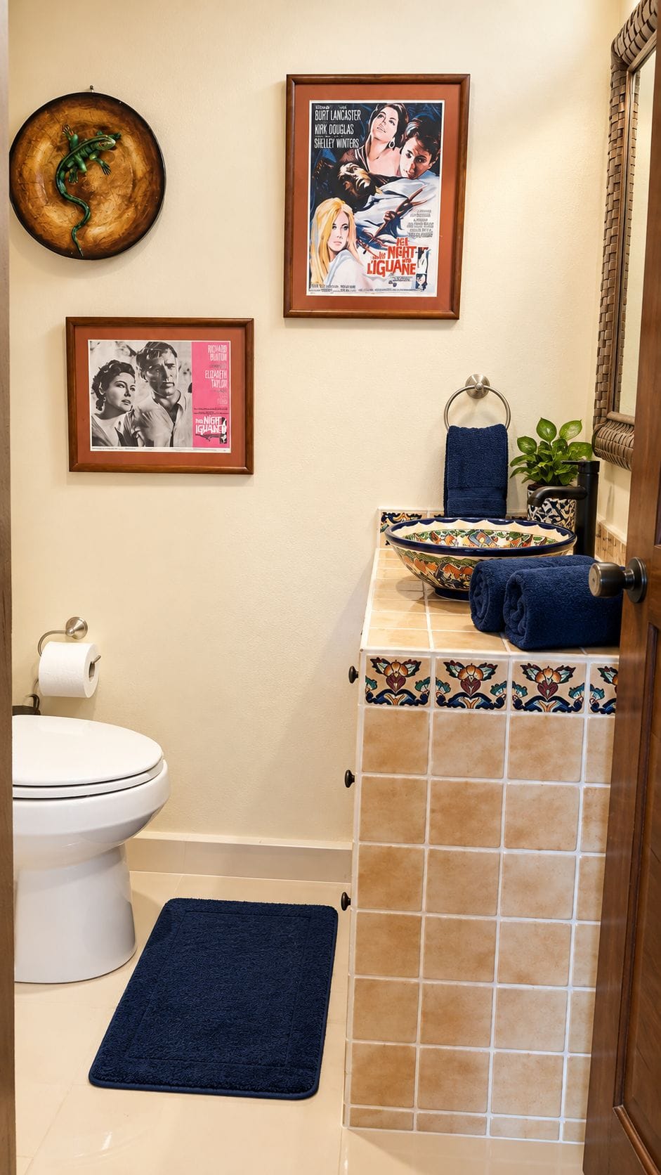 This is the bathroom in the bedroom with the full two full size beds.