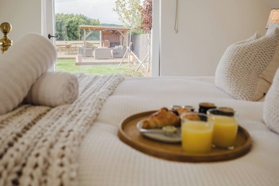 Breakfast in bed with a view