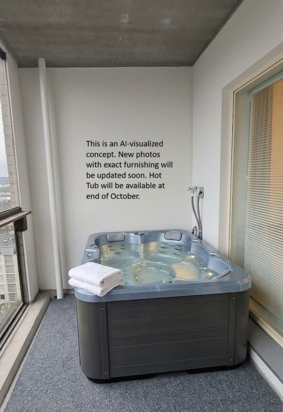 Hot tub will be available at end of october