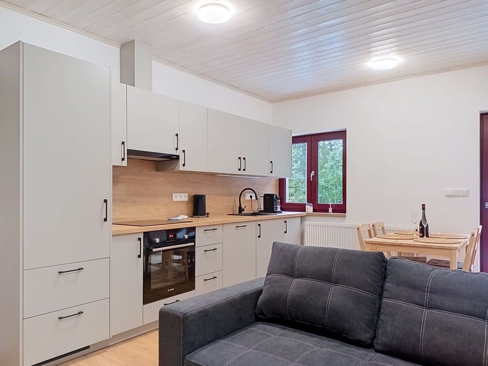 Furniture, Interior Design, Flooring, Floor, Ceiling, Room, Chair, Table, Apartment, Kitchen & Dining Room Table