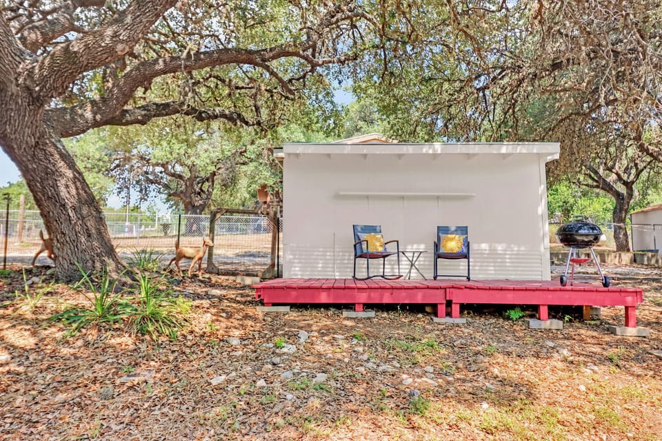 View of the barbeque area