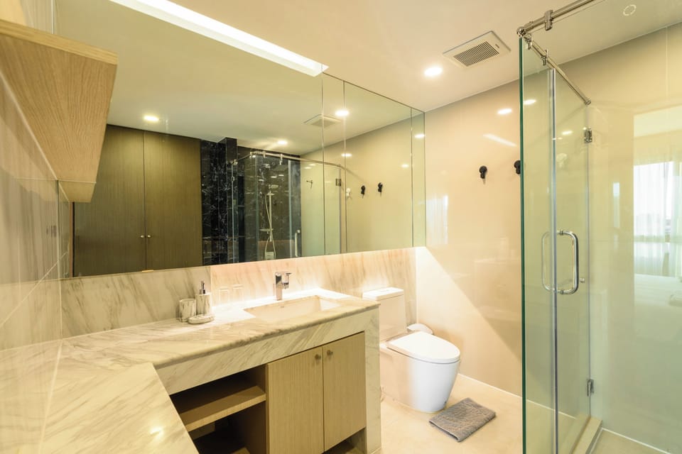 Superior Apartment, Partial Sea View | Bathroom