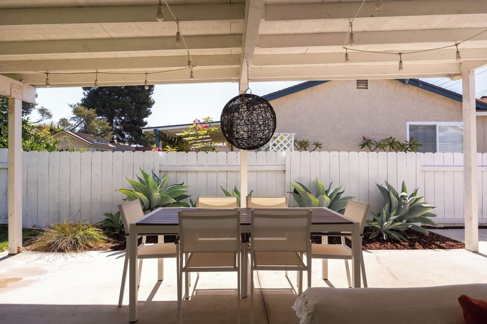 A charming spot for leisurely meals and relaxed afternoons outdoors.