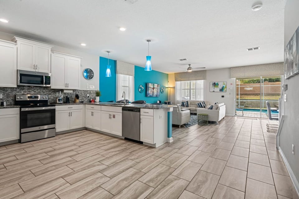 Villa, Multiple Beds, Pool View (CG027 - The Brightside Haven) | Private kitchen