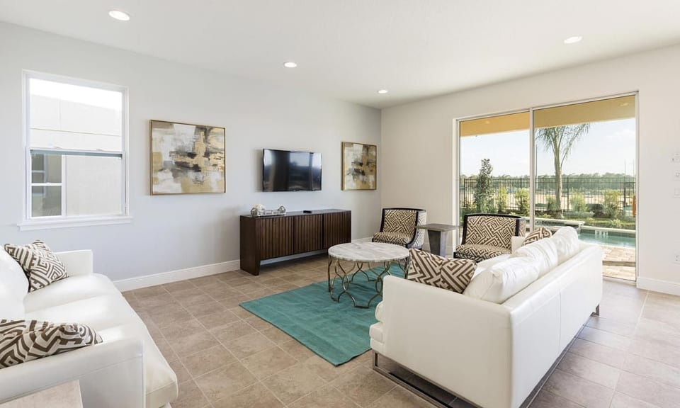 House, Multiple Beds, Pool View (EC165 - The Playful Villa - WEL) | Living area