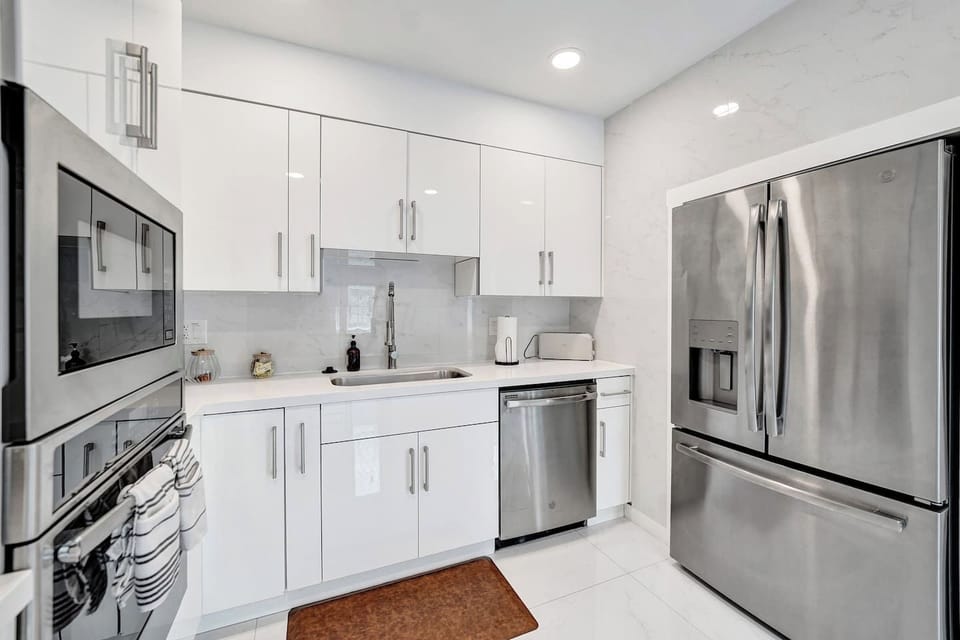 Sleek Kitchen with Contemporary Appliances and Finishes