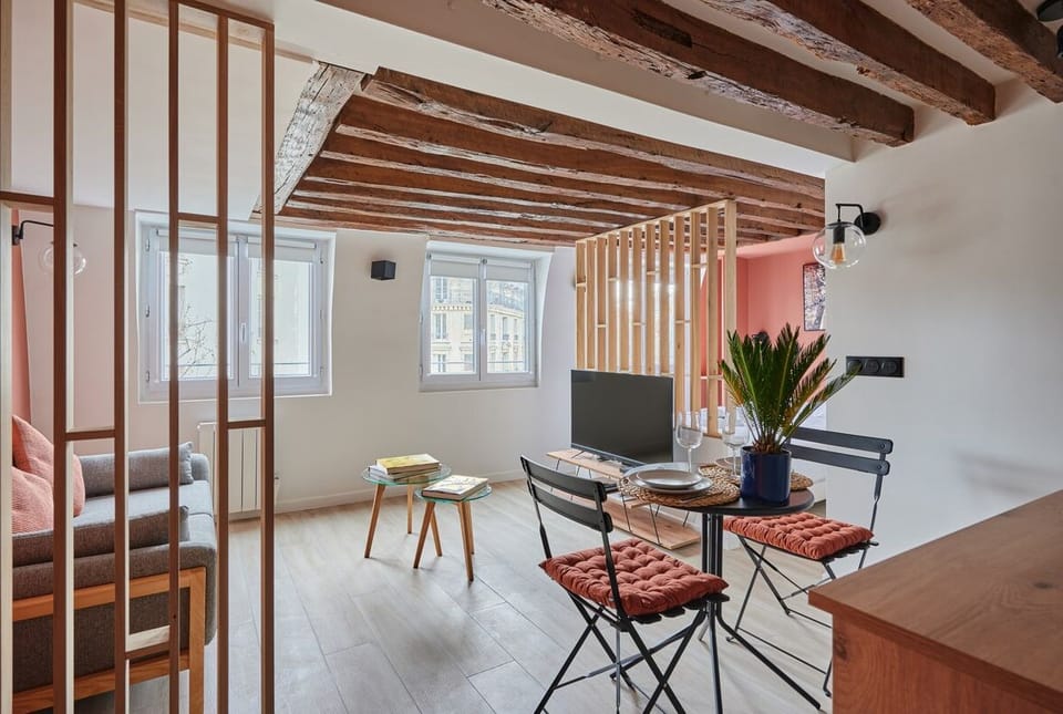 Espace nuit avec lit double