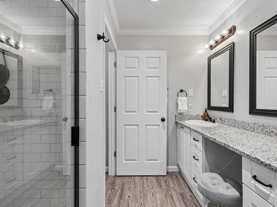 First Bathroom (Primary) - Dual Vanity + Walk-In Shower - Second Floor
