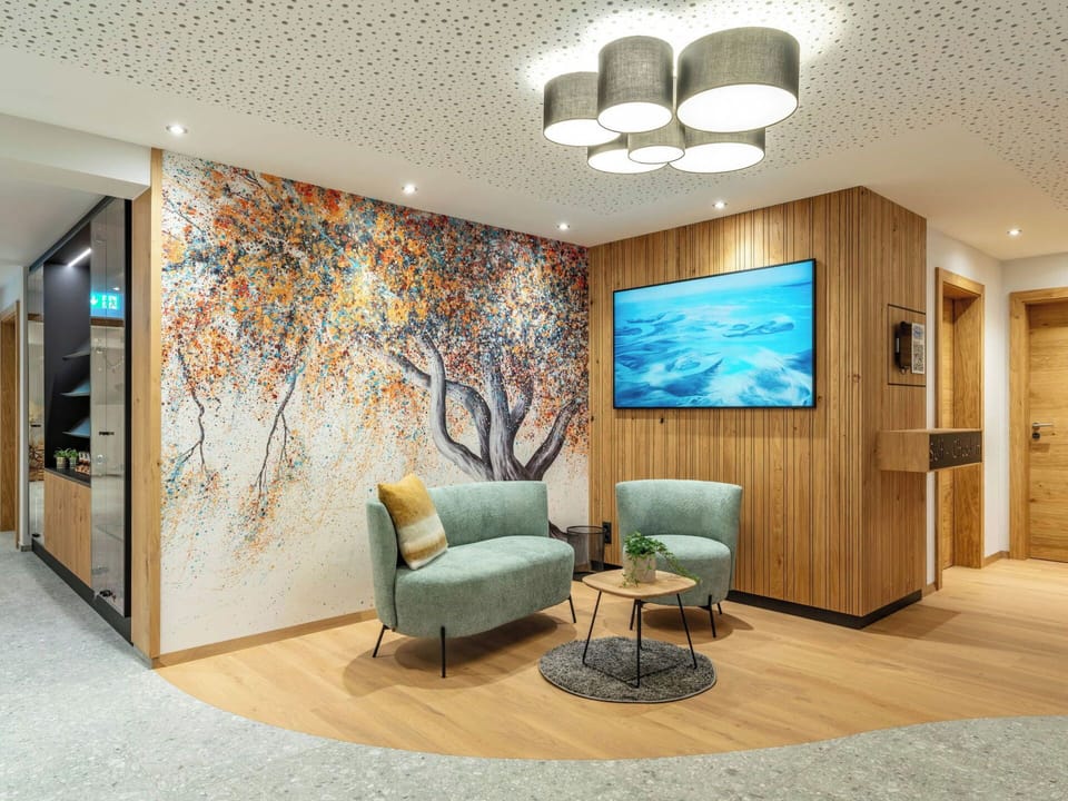 Furniture, Interior Design, Flooring, Wood, Floor, Ceiling, Lighting, Room, Home, Living Room