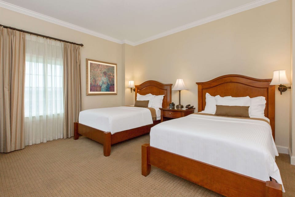 Premium bedding, pillowtop beds, in-room safe, desk