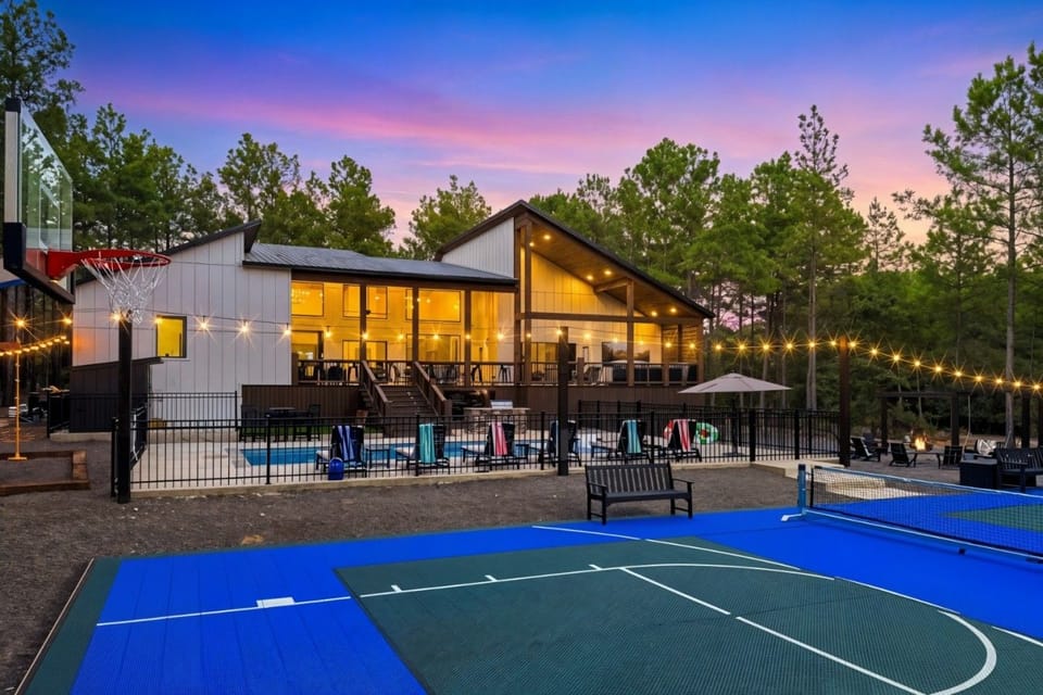 Pickleball, basketball, and a glowing pool await just steps from your door.