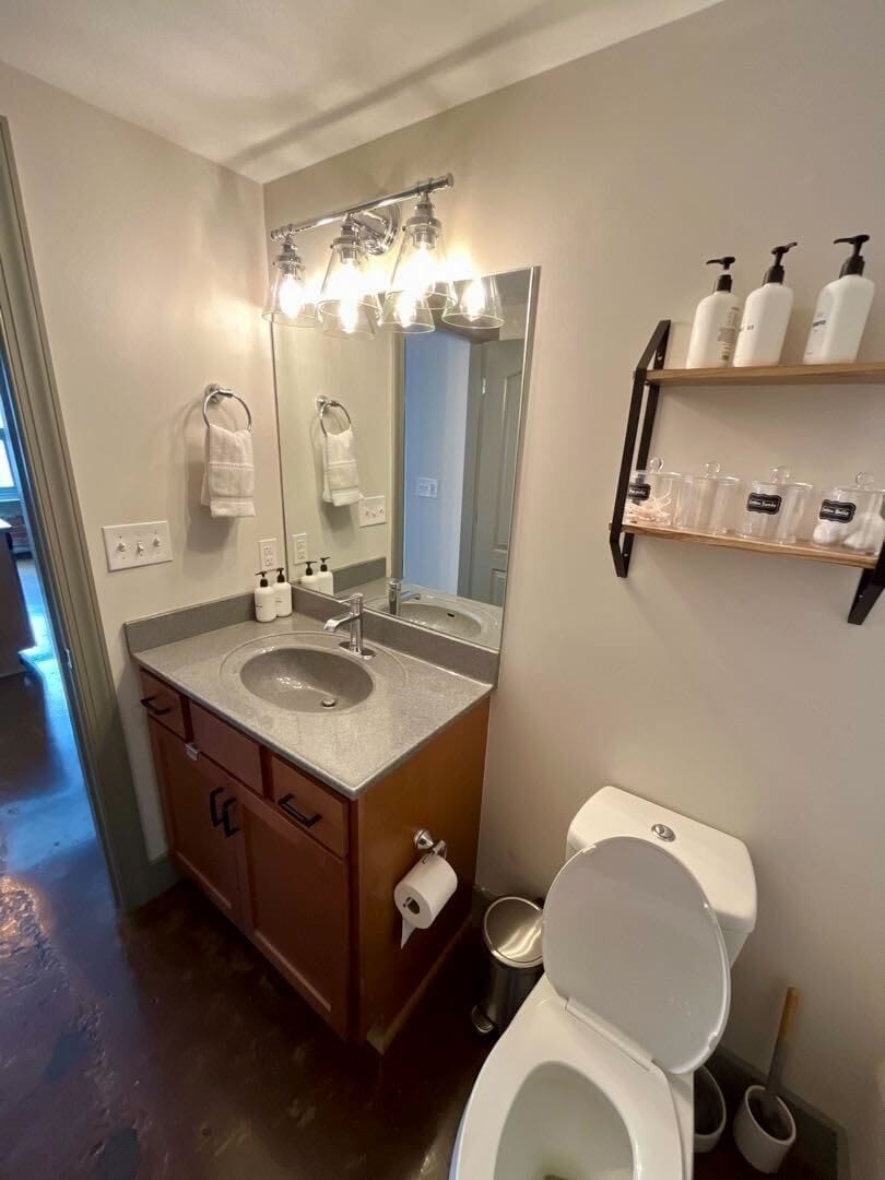 Bright and clean bathroom