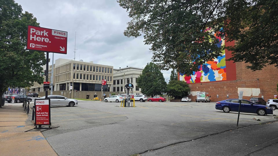 Parking available in the nearby Church Avenue Garage and the paid lot next to it