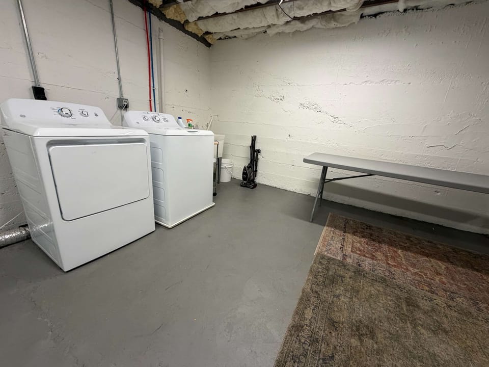Unit gets its own laundry facilities!