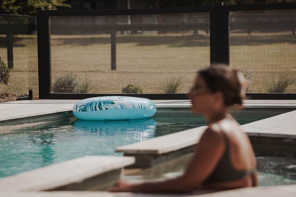 Resort-style swimming pool