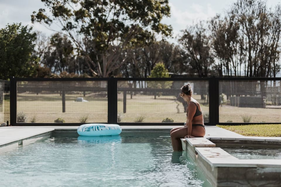 Resort-style saltwater swimming pool