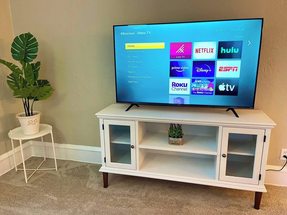 60” 4K Roku TV so you can stream all of your favorites!