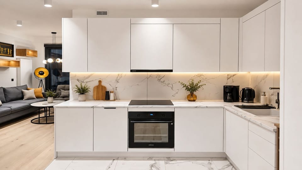 Apartment (A130) | Private kitchen | Fridge, stovetop, electric kettle, cookware/dishes/utensils