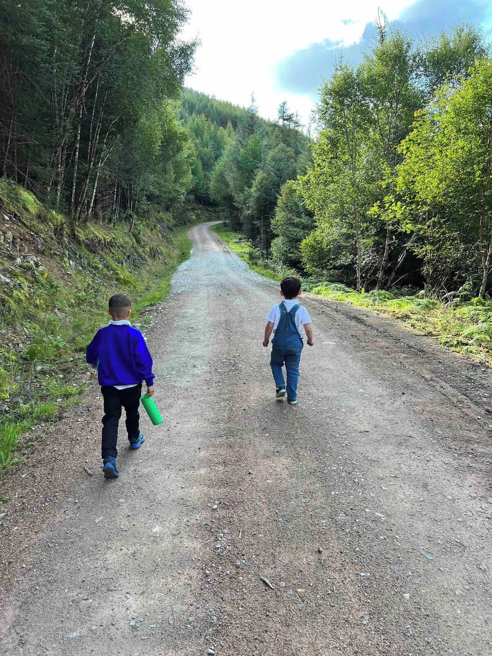 The path behind the house is large and safe. If the kids can do it … you can do it 