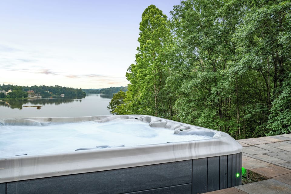 Hot Tub - Jets running and the lake going quiet, the kind of soak that ends a long day on the water.