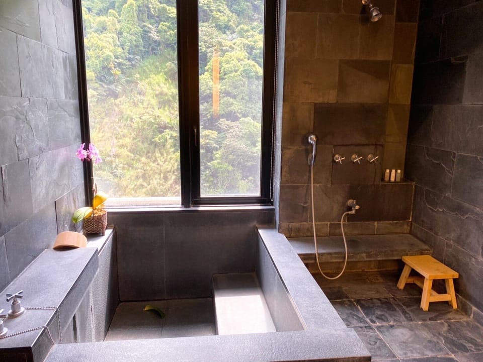 Rooftop Suite Double (Include French Dinner and American Breakfast)  | Bathroom | Spring water tub, hair dryer, bathrobes, slippers