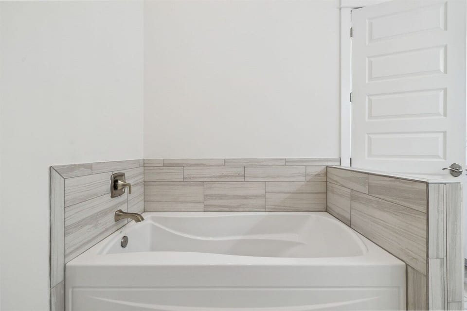 Master bathroom tub