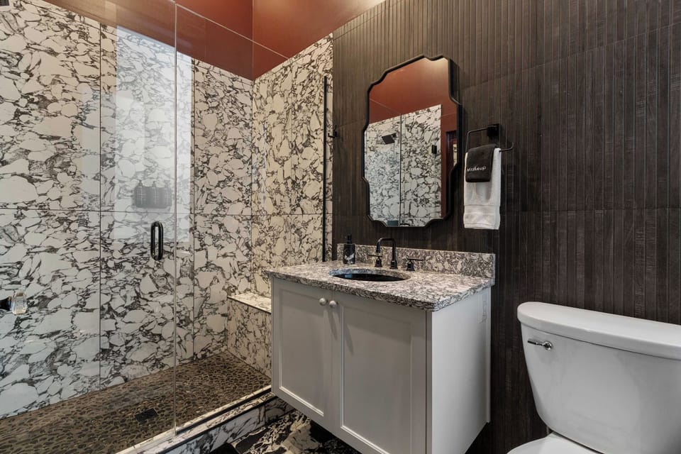 Second full bathroom with walk-in shower